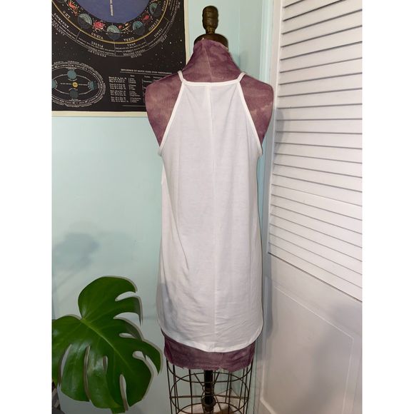 Zenana White Lace Floral Tank Top - Large - Picture 3 of 5